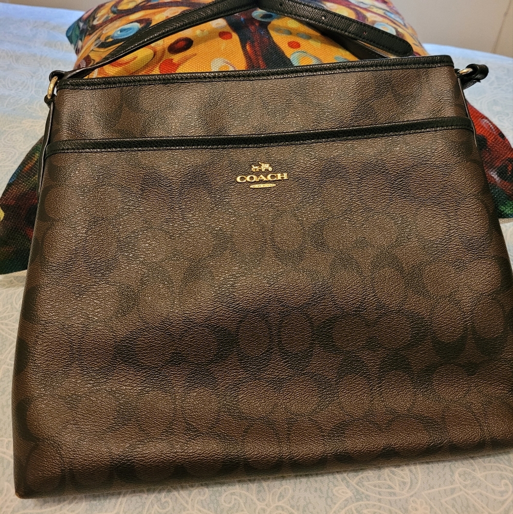 Coach Signature Leather Bag